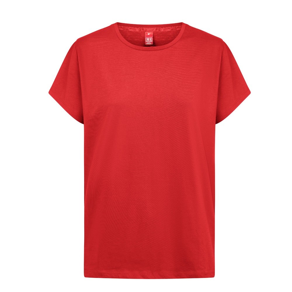 THC SOFIA REGULAR. Dames-T-shirt (normaal model) - voor bedrijven en relatiegeschenken - rood