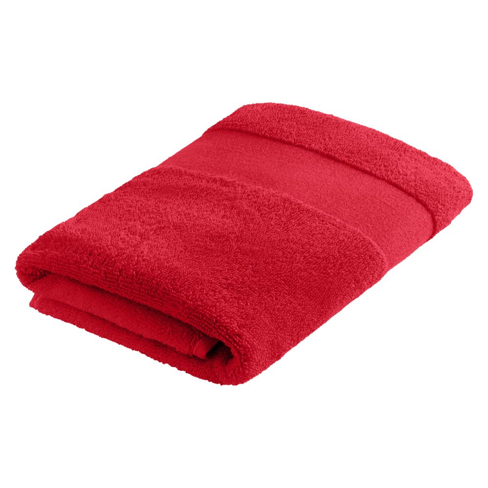 Sophie Muval handdoek 100x50 cm, 450 gr/m² - met logo of onbedrukt bestellen - Rood (PMS 199c) / Rood