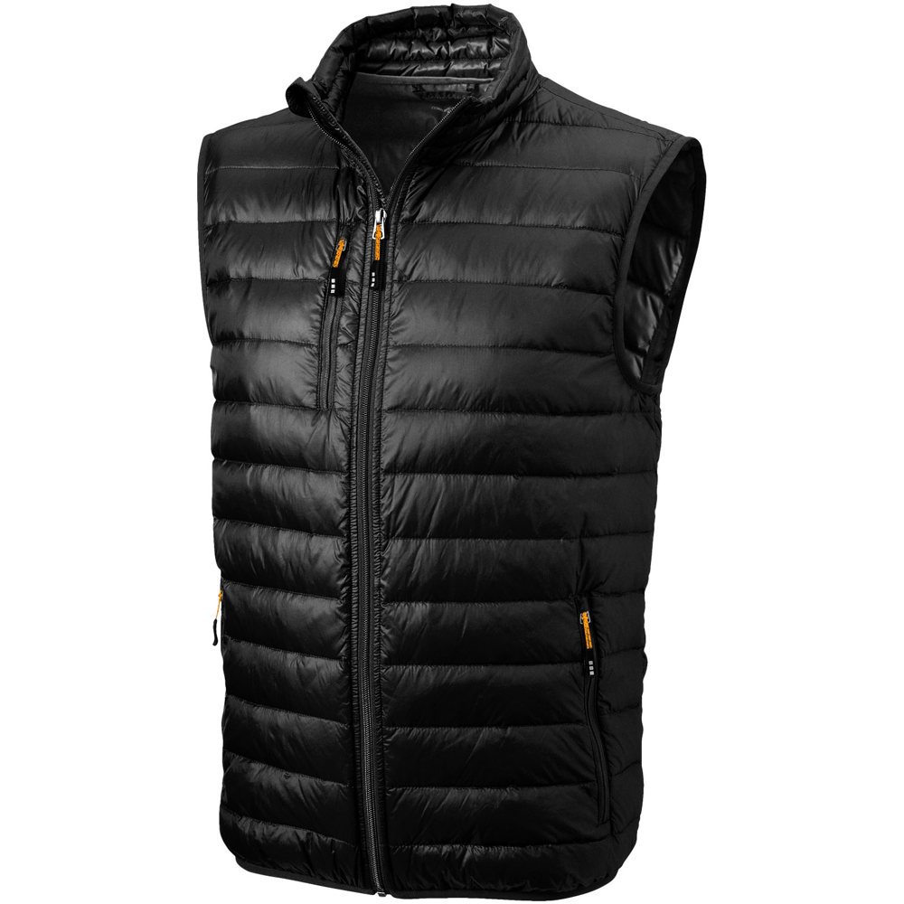 Fairview lichtgewicht donzen heren bodywarmer - voor bedrijven en relatiegeschenken - zwart