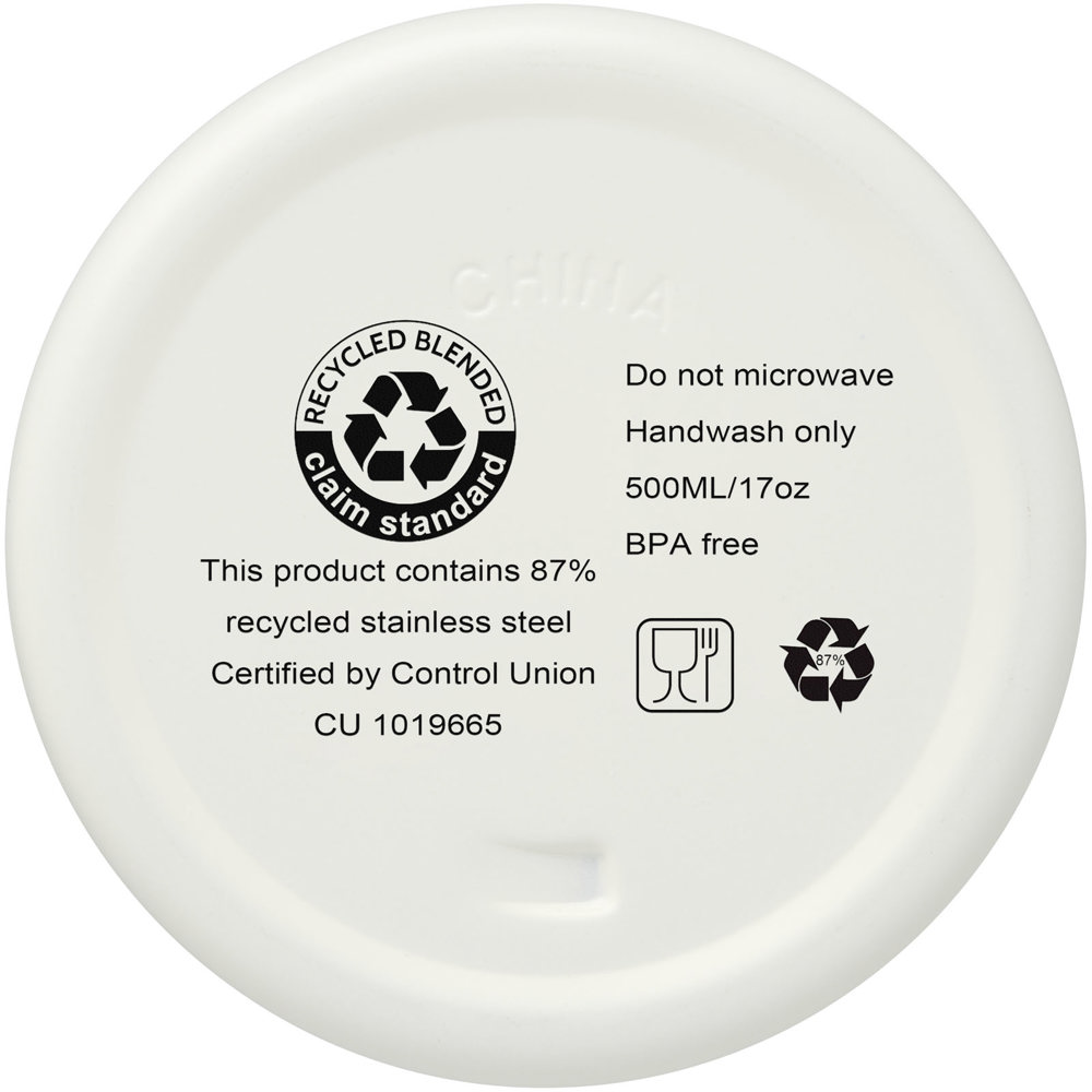 Vasa 500 ml RCS-gecertificeerde gerecyclede roestvrijstalen koperen vacuümgeïsoleerde fles