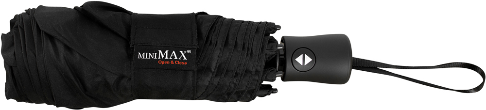 MINIMAX - Opvouwbaar - Automatisch openen en sluiten - Windproof -  90 cm - Zwart