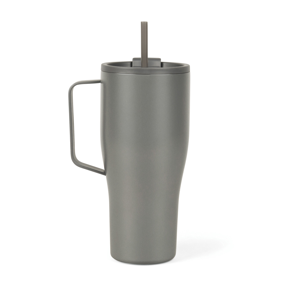 VINGA Eos voyager RCS recycled RVS 800 ML - voor bedrijven en relatiegeschenken - grijs, grijs (± PMS 425/ ± PMS 425)