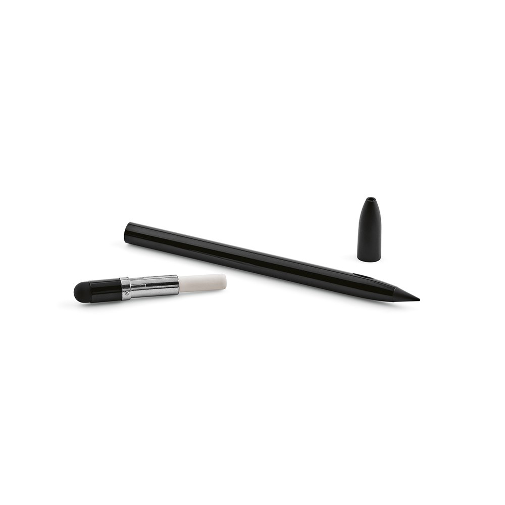 Voltaire Inktloze Pen Gerecycled Aluminium - Zwart