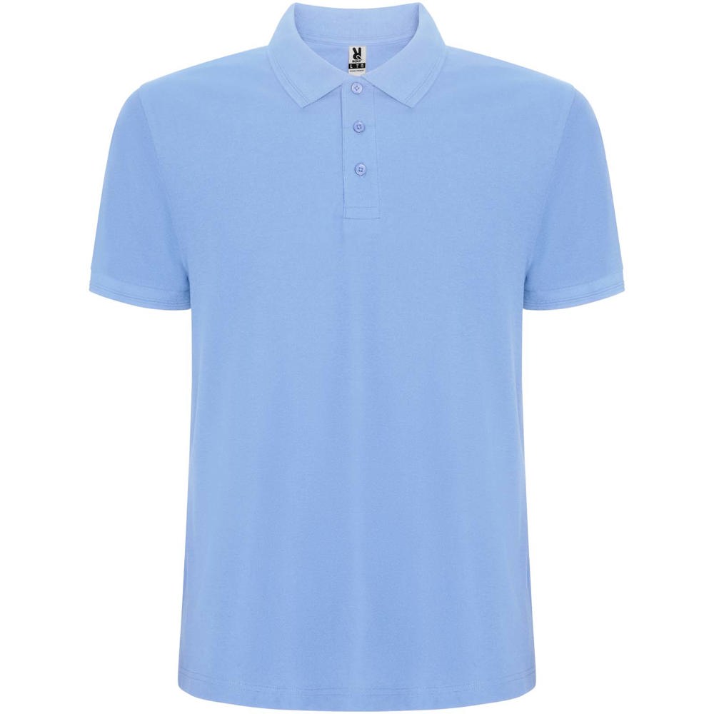 Pagaso Premium herenpolo met korte mouwen - kopen of bedrukken - Hemelsblauw