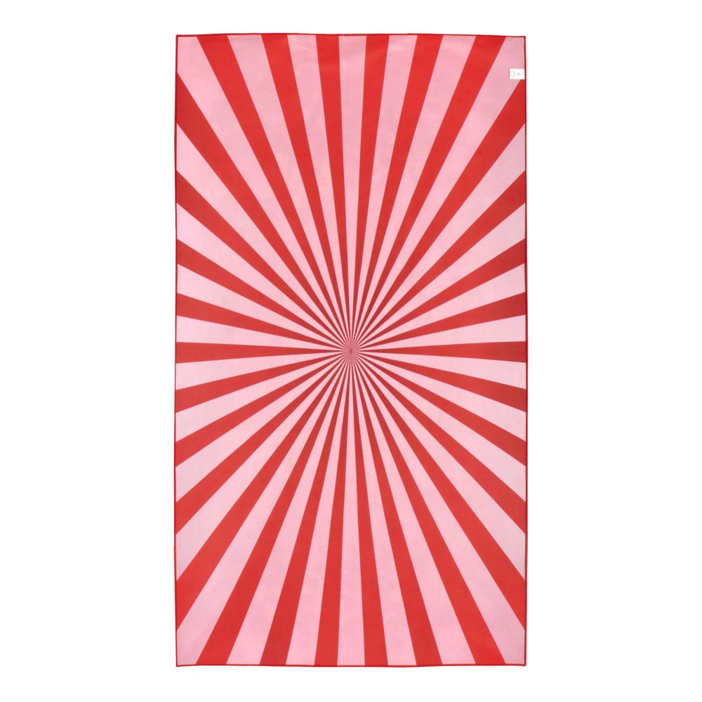 R-PET sneldrogende strandlaken 100x180cm met opbergzak (200g/m²) sublimatie