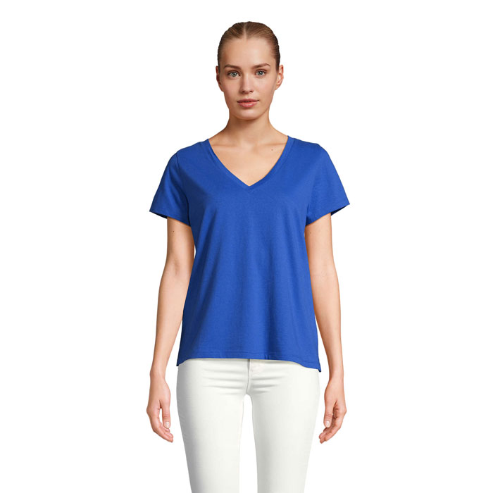 REGENT V WOMEN - REGENT V T-SHIRT WOMEN - voor bedrijven en relatiegeschenken - Koningsblauw