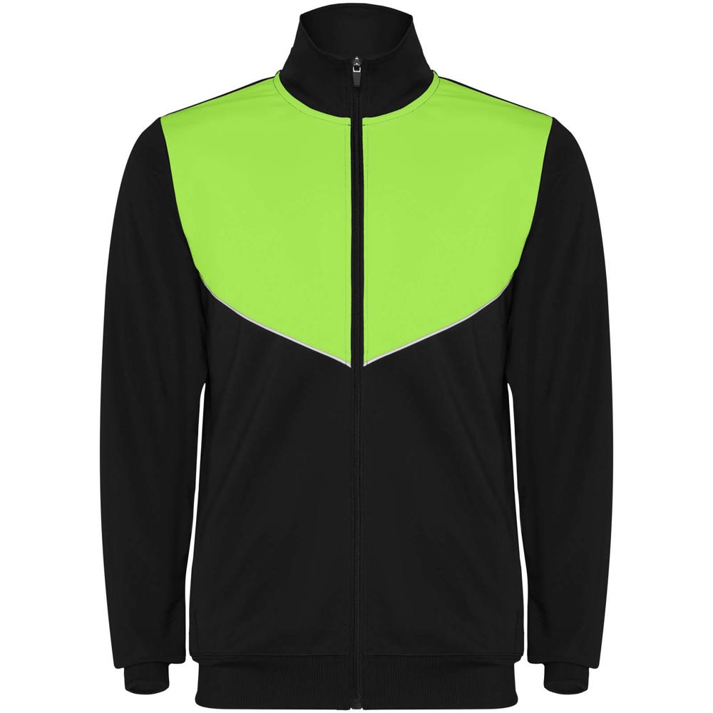 Evans unisex trainingspak - met logo of onbedrukt bestellen - Zwart, Lime