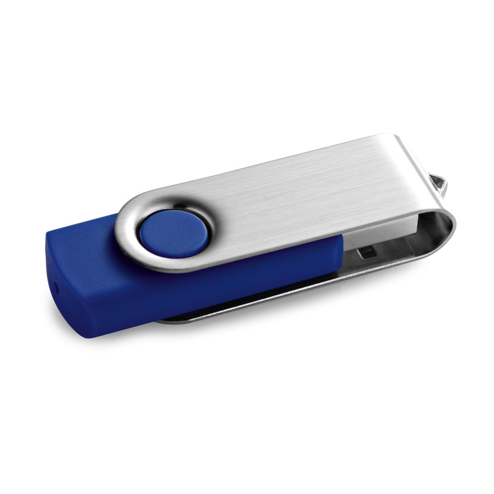 CLAUDIUS 16GB. 16 GB USB-stick met metalen clip - kopen of bedrukken - Royal Blauw