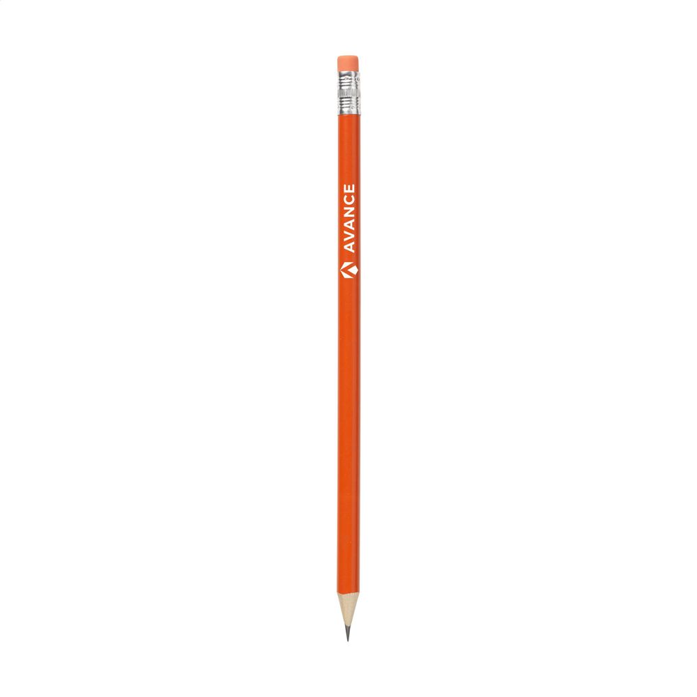 Pencil potlood - bedrukt of onbedrukt verkrijgbaar - oranje