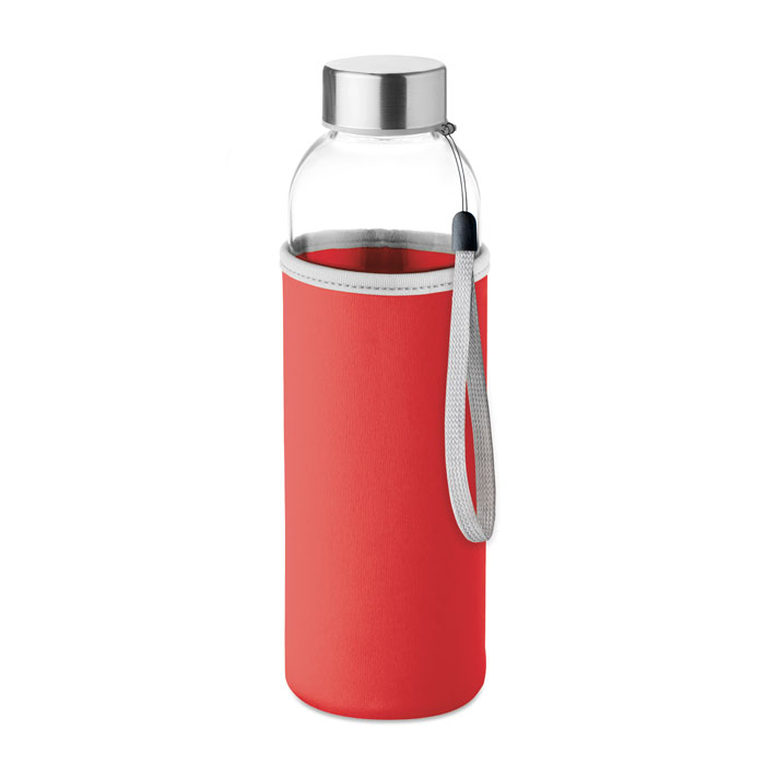 UTAH GLASS - Drinkfles 500ml - voor bedrijven en relatiegeschenken - Rood