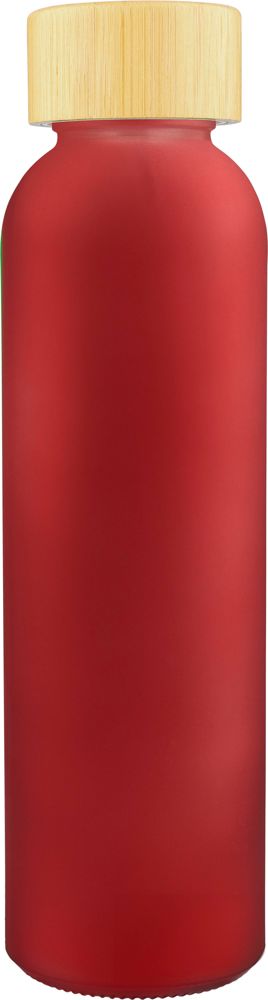 Glazen drinkfles (500 ml) Levi - voor bedrijven en relatiegeschenken - Rood