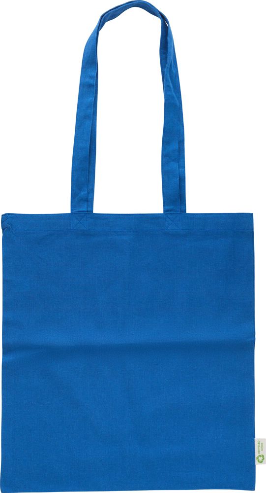 Gerecyclede katoenen boodschappentas (120 gsm) Cassiopeia - met logo of onbedrukt bestellen - blauw