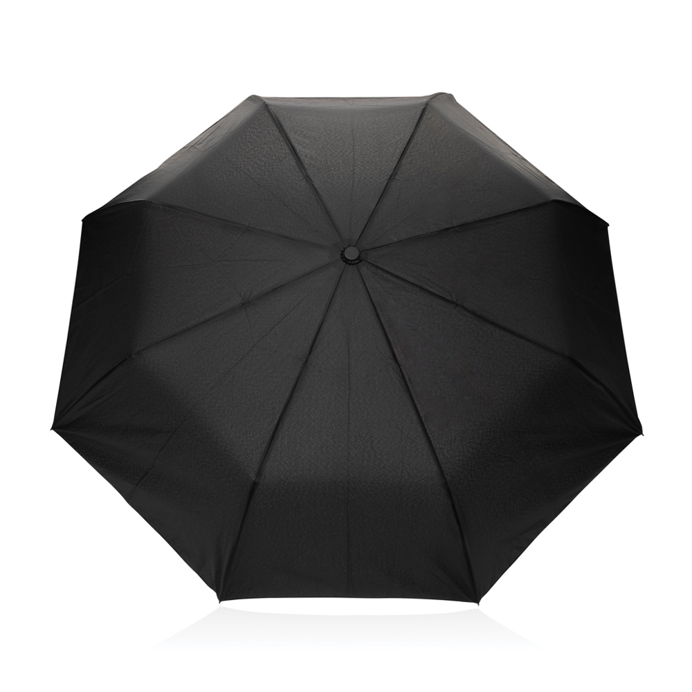 Kaycey 21" AWARE™ RPET Acaciahouten mini auto open paraplu