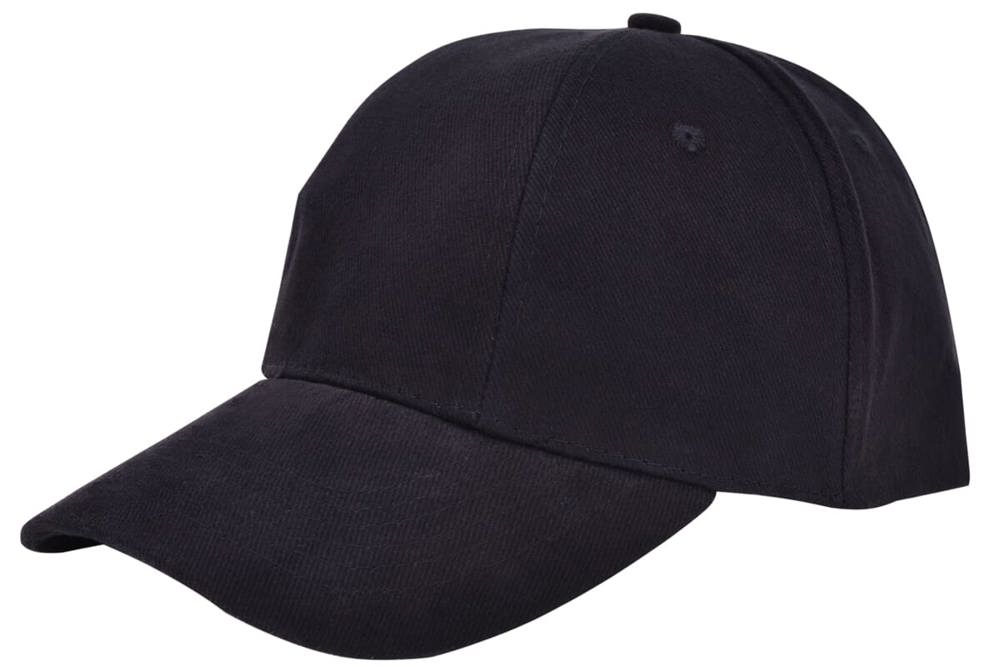 Turned brushed cap - met logo of onbedrukt bestellen - Zwart (Black) / Zwart