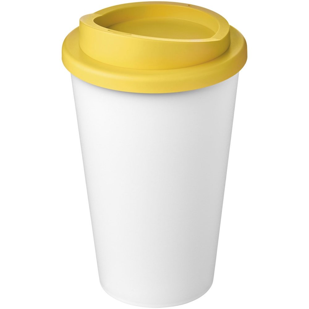 Americano® Eco 350 ml gerecyclede drinkbeker - kopen of bedrukken - Wit, Geel
