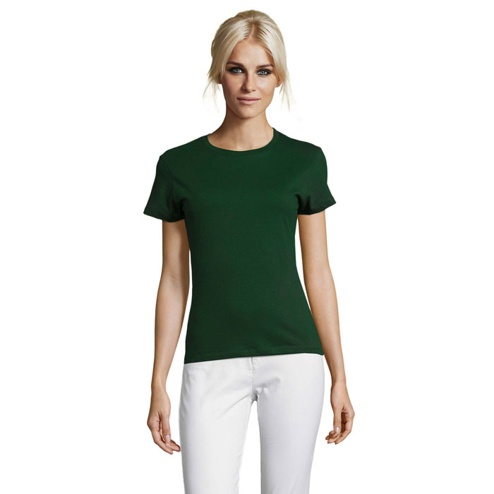 REGENT WOMEN - REGENT dames t-shirt 150g - bedrukt of onbedrukt verkrijgbaar - Flesgroen