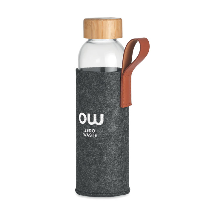 THAI - Glazen fles 500 ml - voor bedrijven en relatiegeschenken