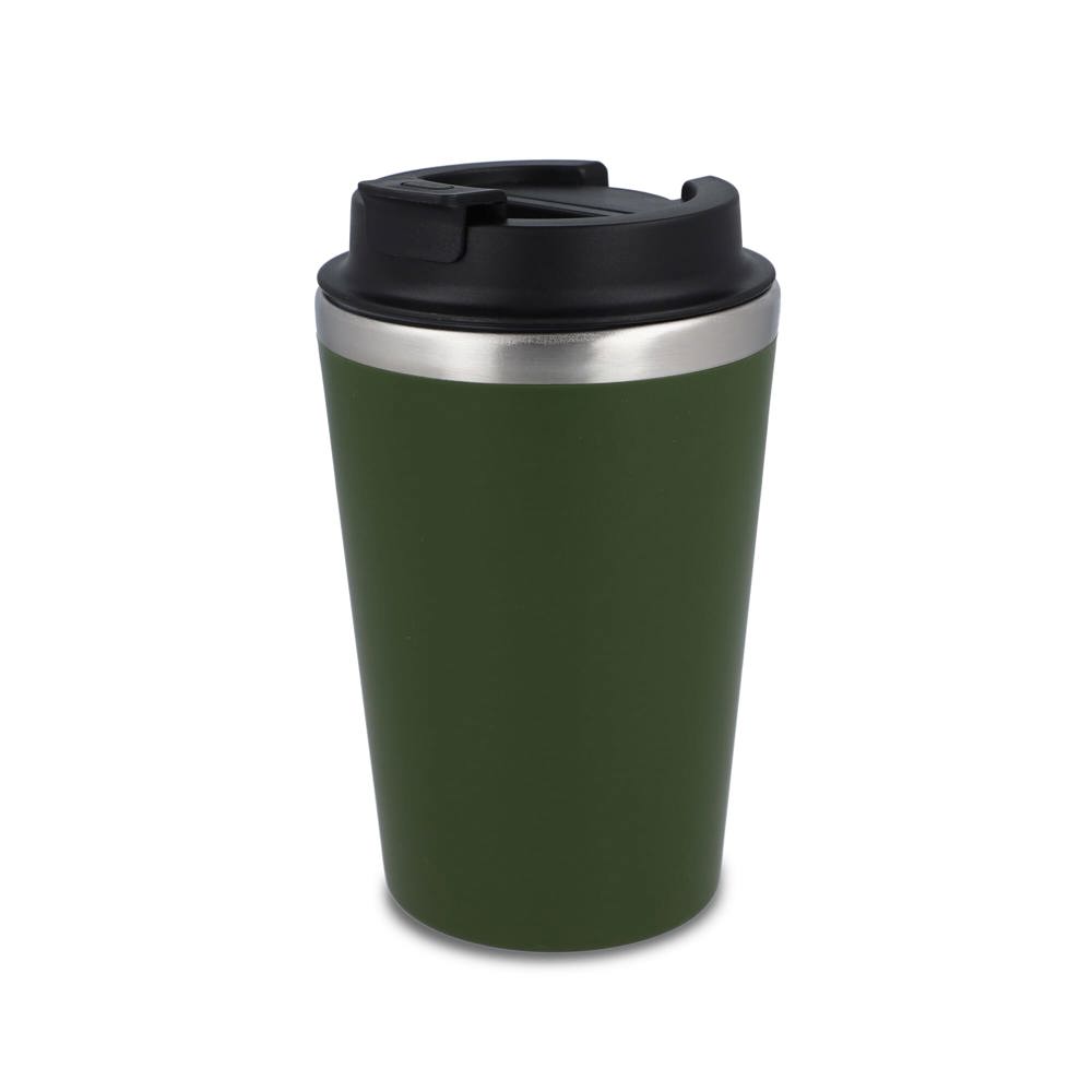 To go koffiebeker 350ml - bedrukt of onbedrukt verkrijgbaar - olijfgroen