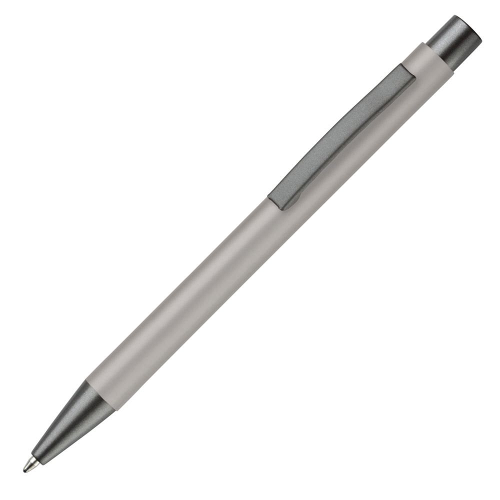 Balpen New York soft touch - bedrukt of onbedrukt verkrijgbaar - Licht grijs