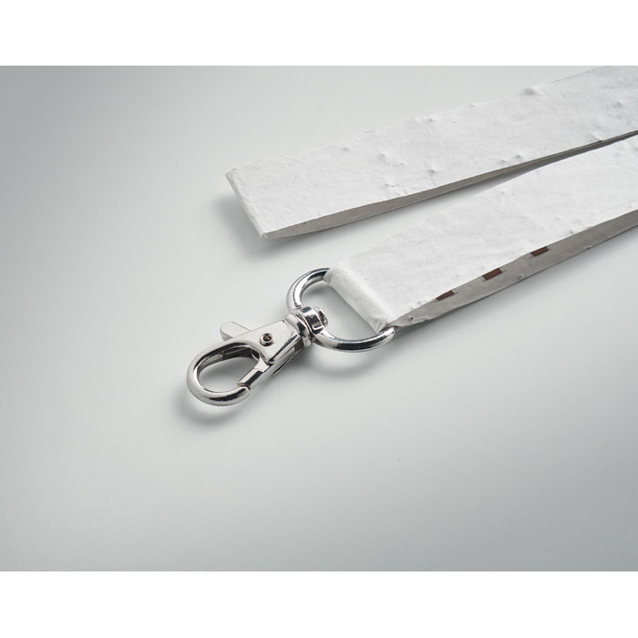 LANSEE - Zaadpapier lanyard met haak