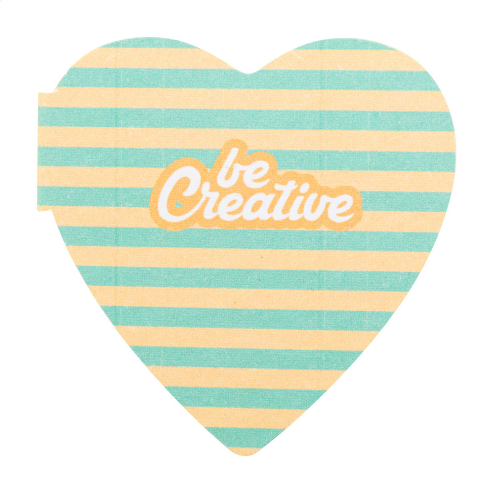 CreaStick Seed Heart - custom made sticky notitieblok - bedrukt of onbedrukt verkrijgbaar