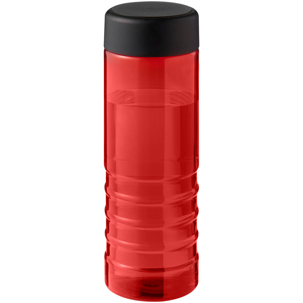 H2O Active® Eco Treble 750 ml waterfles met schroefdop - bedrukt of onbedrukt verkrijgbaar - Rood, Zwart