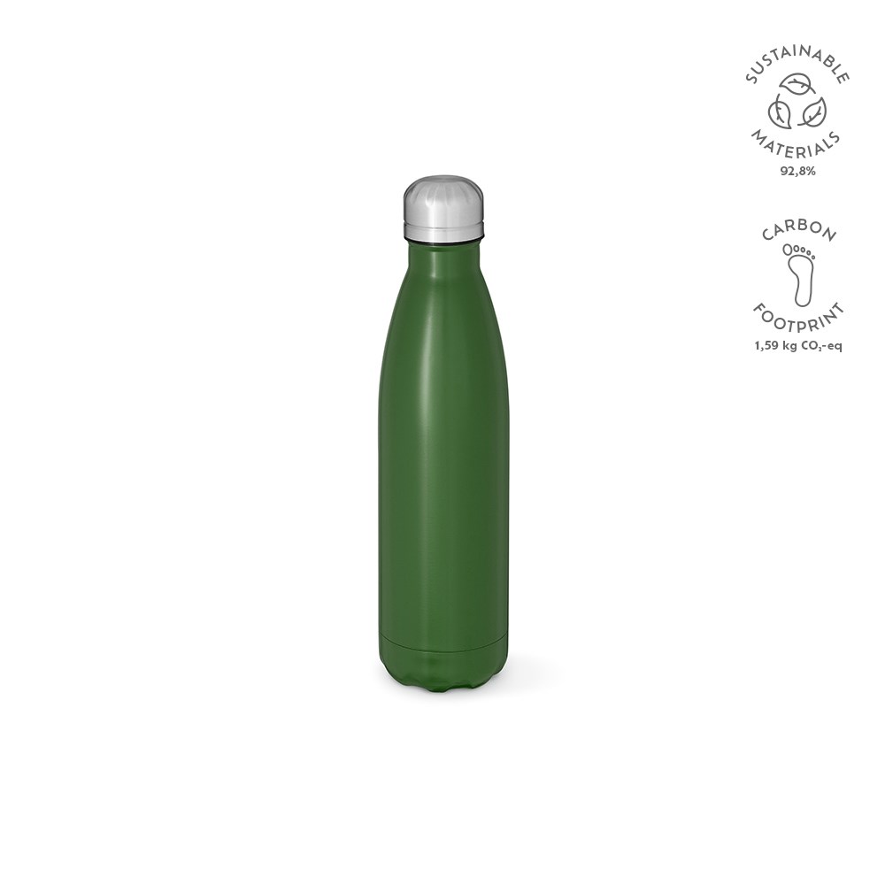 Mississippi 550 fles gerecycled roestvrij staal 535 ml - bedrukt of onbedrukt verkrijgbaar - Legergroen