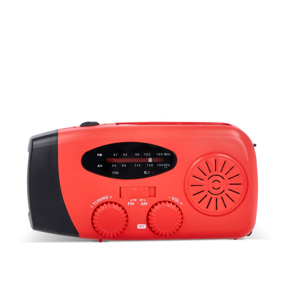 SafeSound Noodradio met Zonne-energie en Opwindbaar