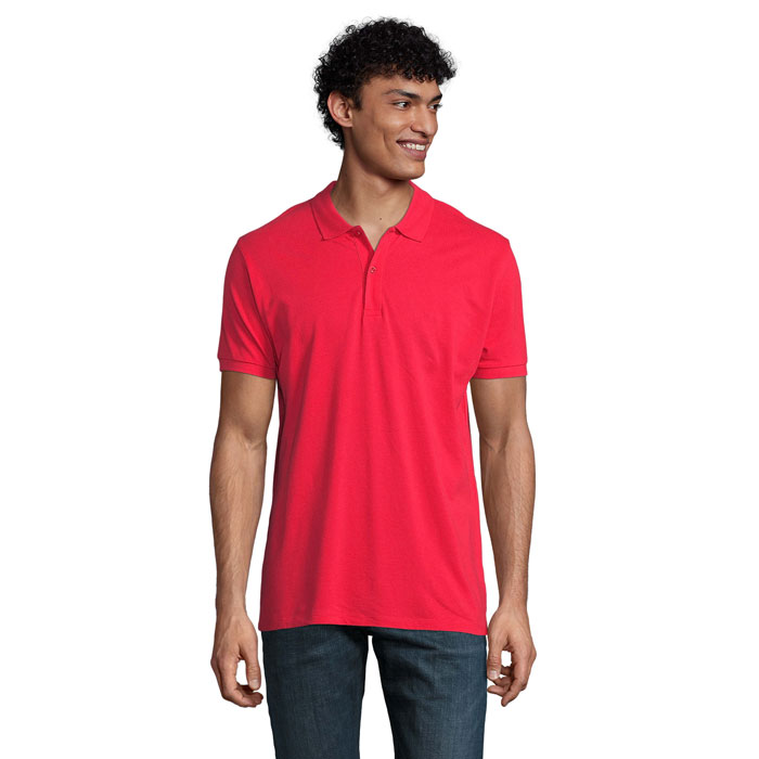 PLANET MEN - PLANET HEREN Polo 170g - kopen of bedrukken - rood