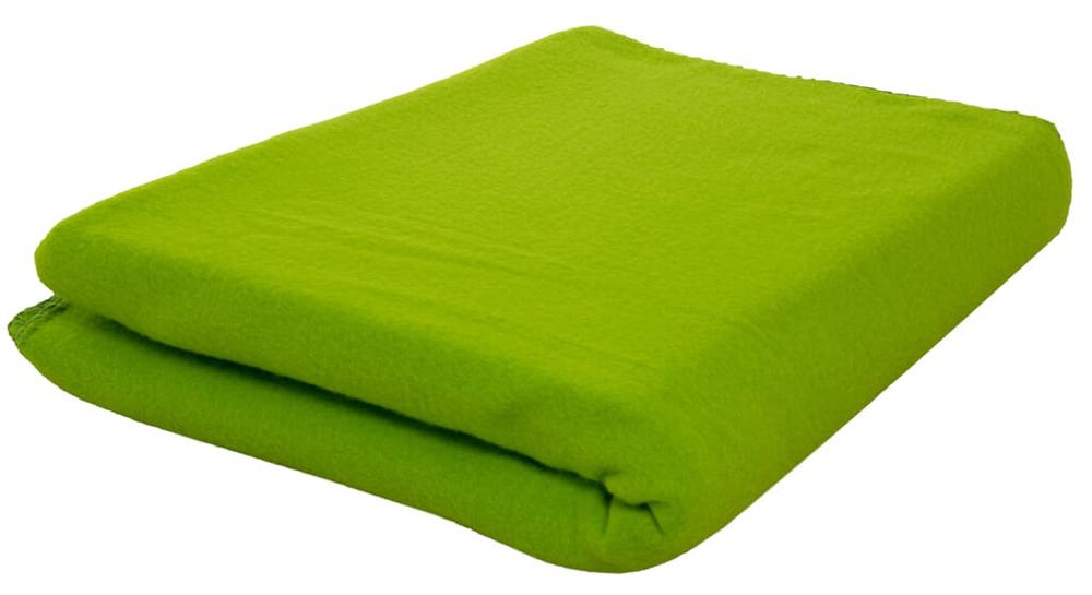 Fleeceplaid 150x120 cm, 250 gr/m² - met logo of onbedrukt bestellen - Groen (PMS 7488c) / Groen