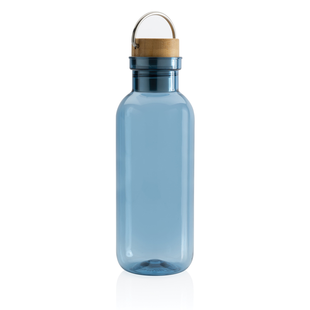 RCS recycled PET fles met bamboe deksel en handvat