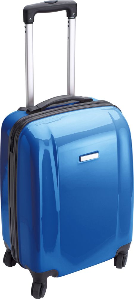 PC en ABS trolley Verona - met logo of onbedrukt bestellen - kobaltblauw
