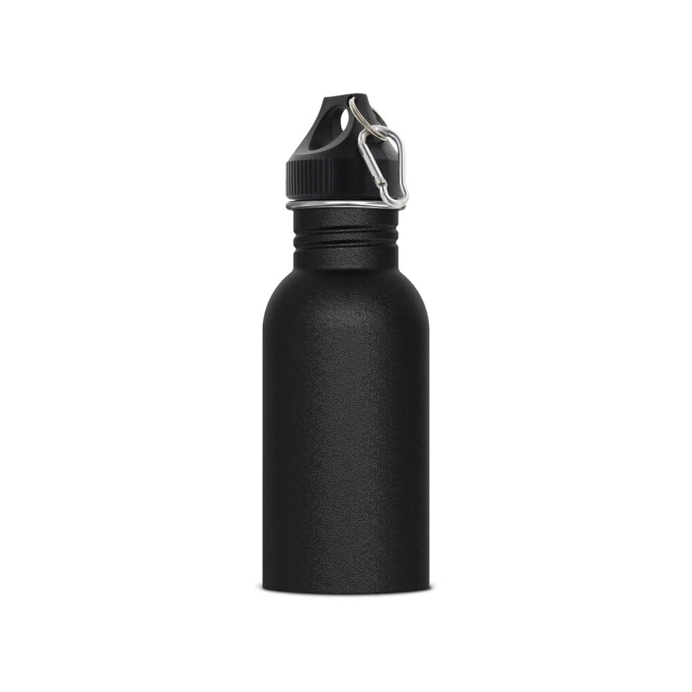 Waterfles Lennox 500ml - bedrukt of onbedrukt verkrijgbaar - Zwart