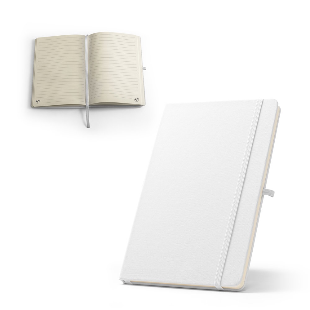 ANNE SUB. A5 notitieblok in 300D gerecycled polyester (100% rPET), ideaal voor sublimatiepersonalisatie - voor