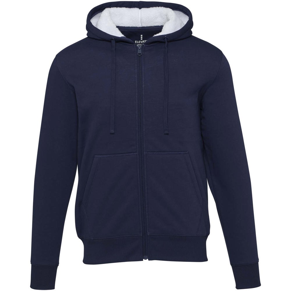 Natron 320 g/m² sherpahoodie met volledige rits
