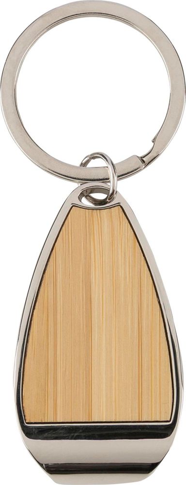 Zinklegering sleutelhanger Aria - kopen of bedrukken - bruin