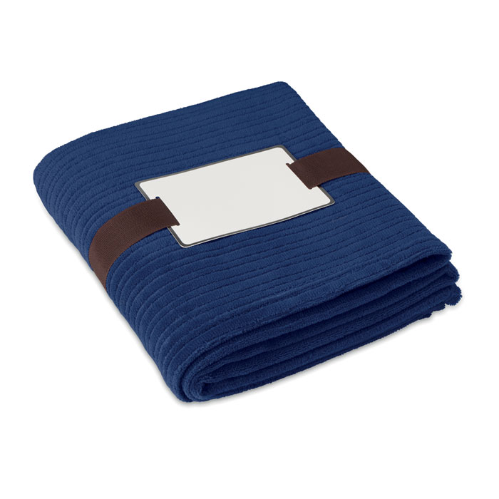 CAP CODE - Fleece deken 240 g/m2 - bedrukt of onbedrukt verkrijgbaar - blauw