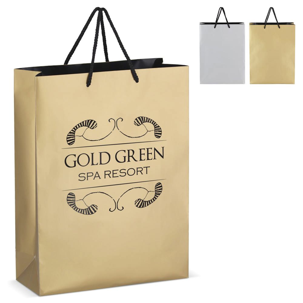 FSC Papieren cadeautas 30 x 12 x 40cm 200g/m² - voor bedrijven en relatiegeschenken