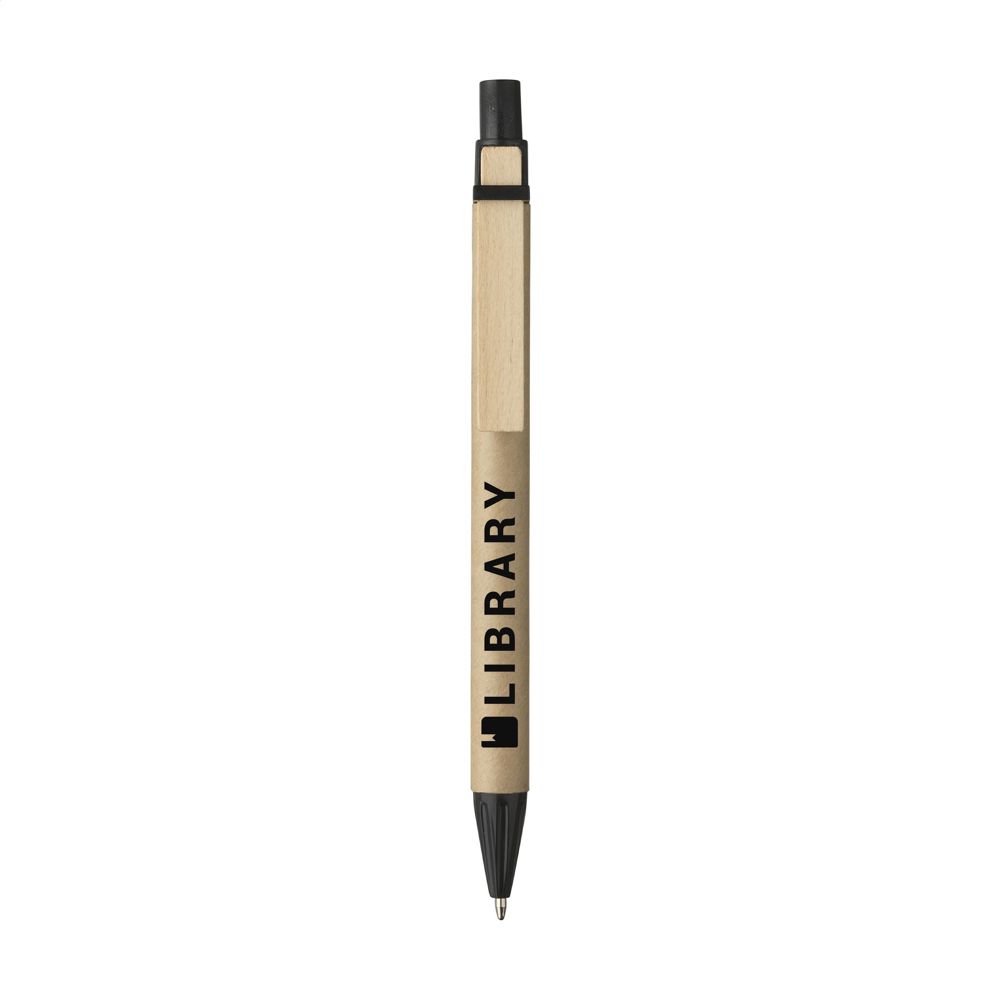 PaperWrite kartonnen pen - met logo of onbedrukt bestellen - Zwart
