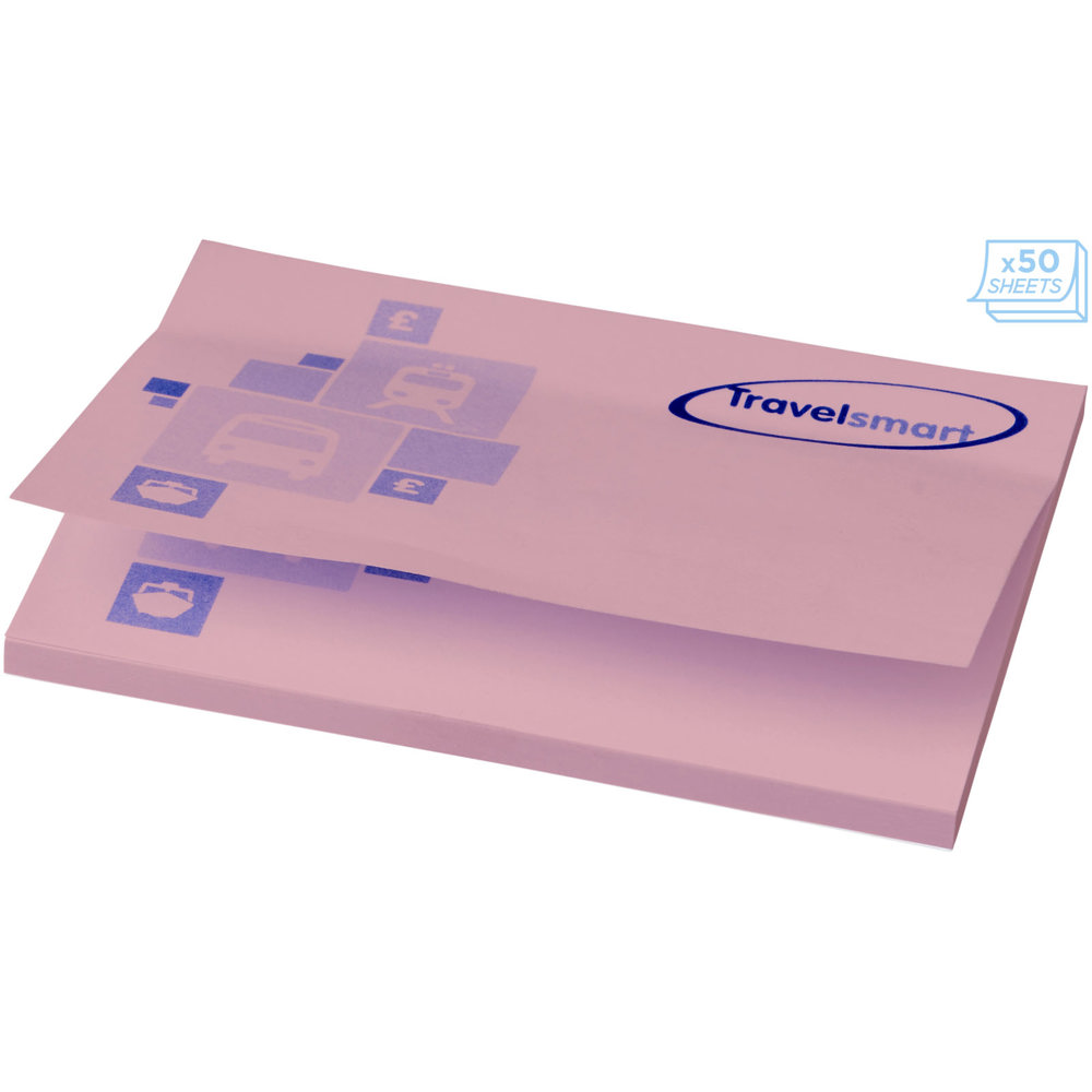 Sticky-Mate® sticky notes 100x75 mm - bedrukt of onbedrukt verkrijgbaar - Lichtroze