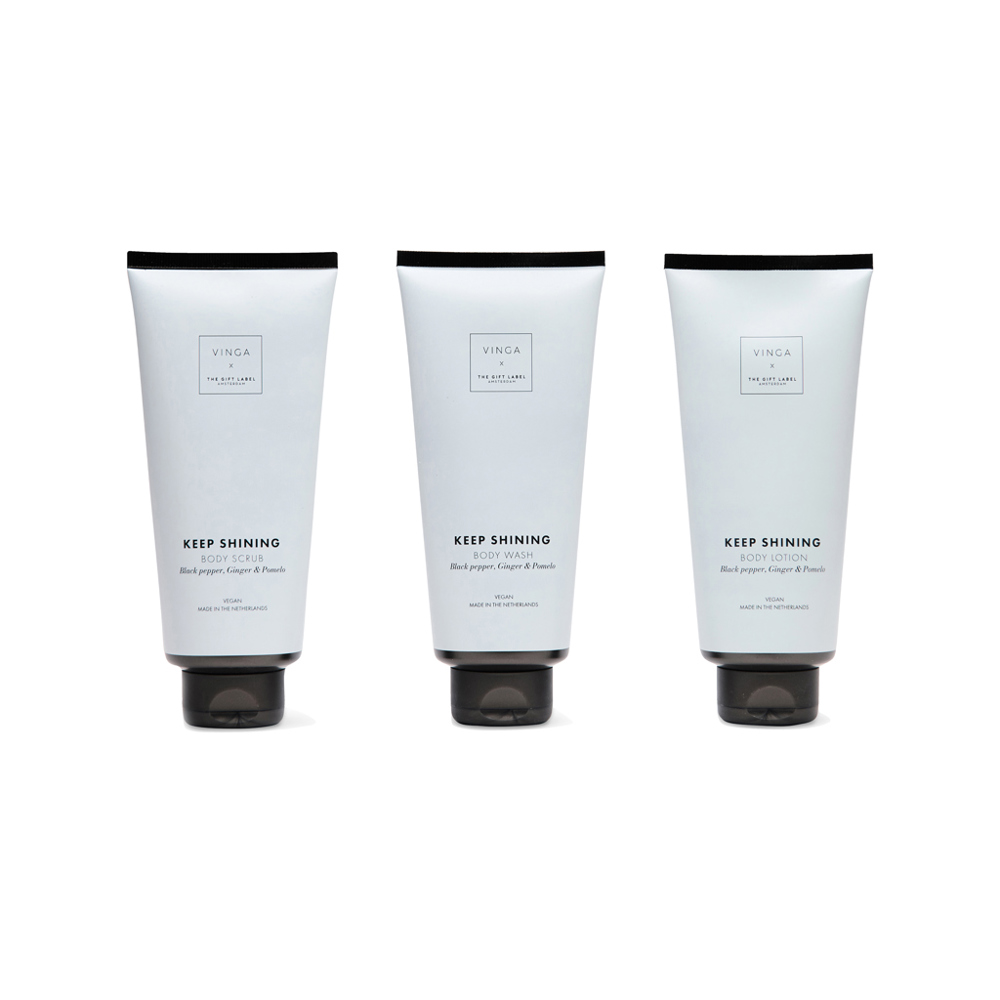 VINGA x TGL giftset voor lichaamsverzorging