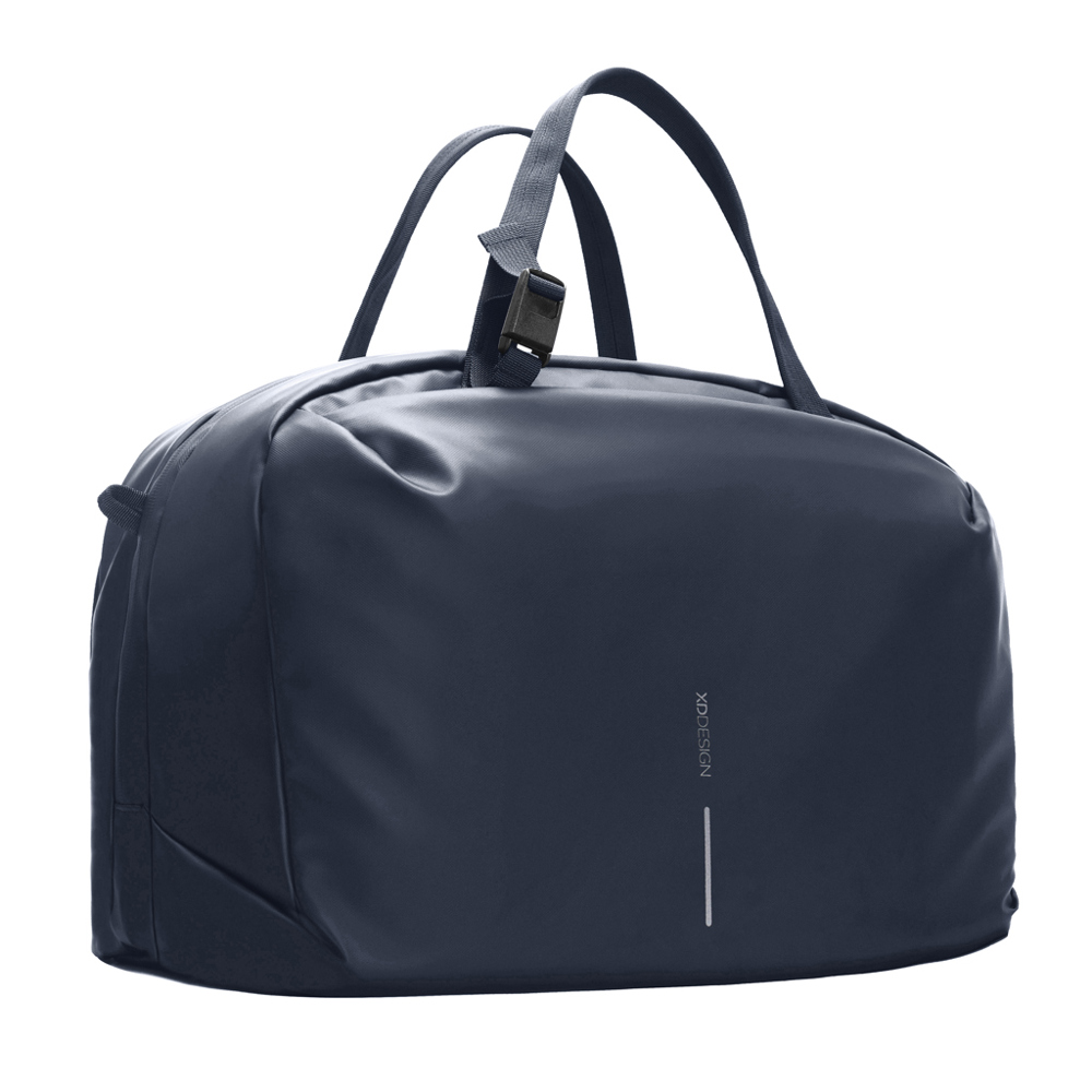 Urban waterbestendige weekendtas - met logo of onbedrukt bestellen - donkerblauw, grijs (± PMS 296 C/ ± PMS Cool Grey 5)