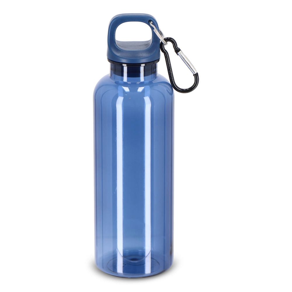 Noa waterfles R-PET 500 ml Transparant - kopen of bedrukken - Transparant / Donkerblauw