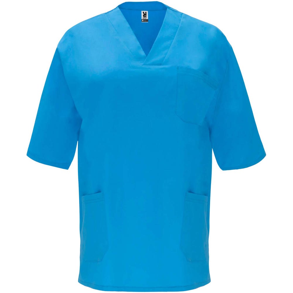 Panacea 160 g/m2 unisex servicehemd met korte mouwen - Donau blauw