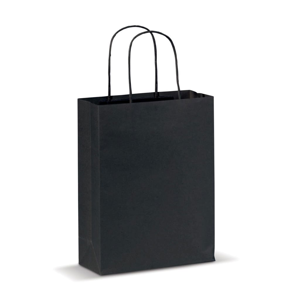 Draagtas papier klein 120g/m² - kopen of bedrukken - Zwart
