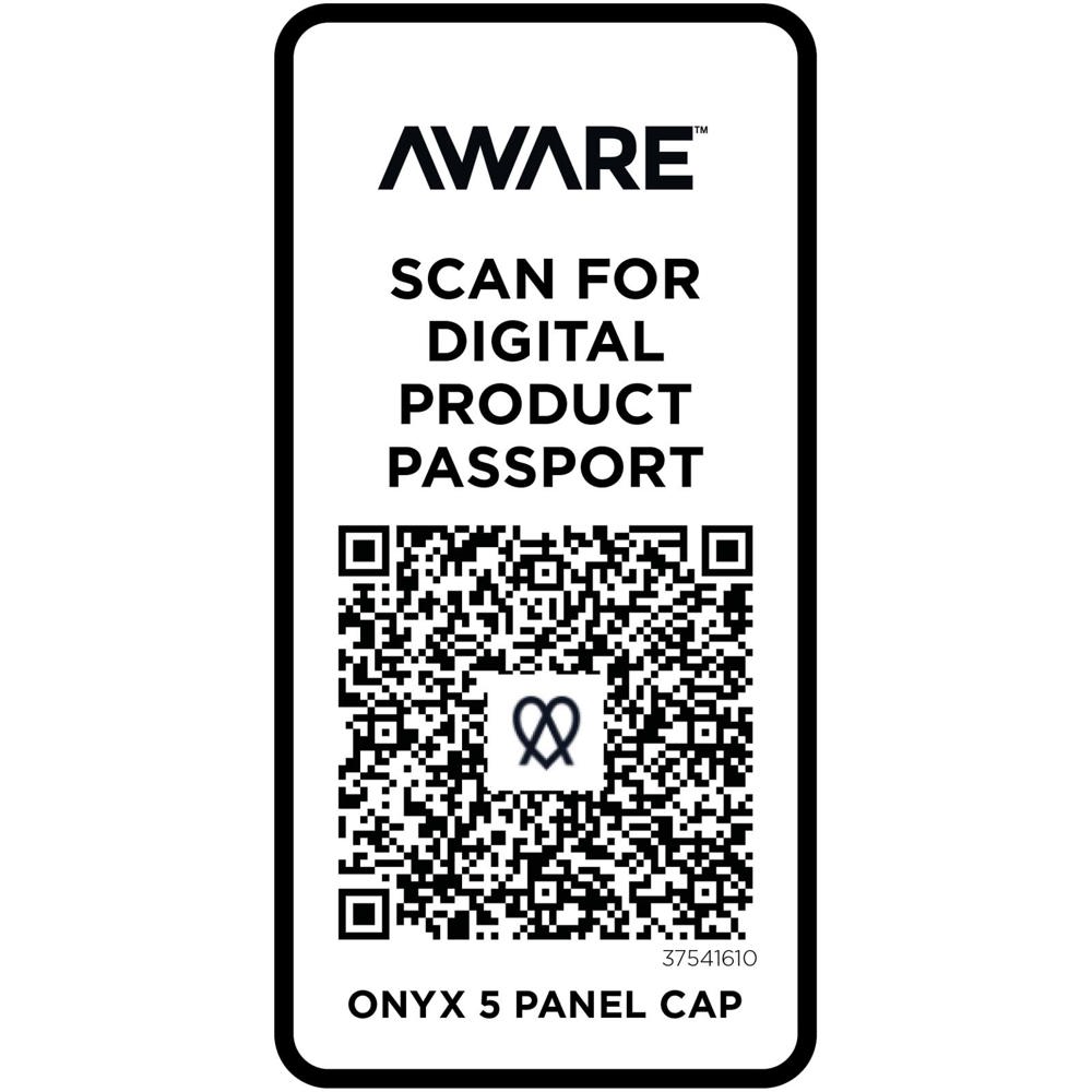Onyx 240 g/m² 5 panel Aware™ gerecyclede cap