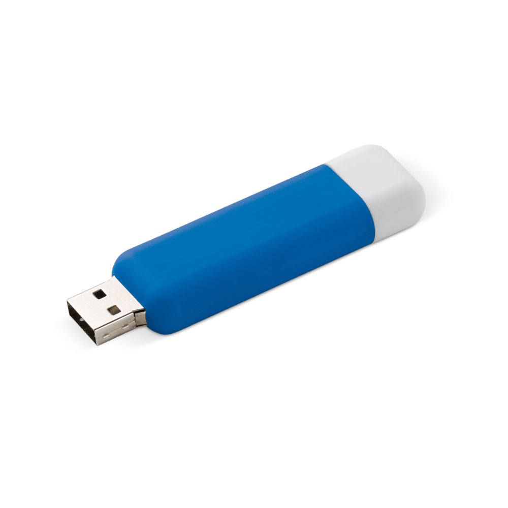 Modular USB stick 8GB - bedrukt of onbedrukt verkrijgbaar - Lichtblauw / Wit