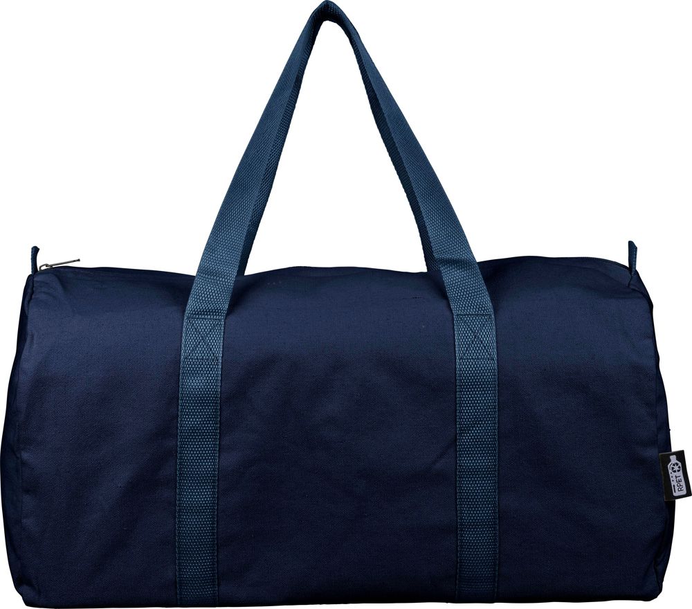 Gerecyclede polycotton (330 gsm) dufflebag Tian - kopen of bedrukken - blauw
