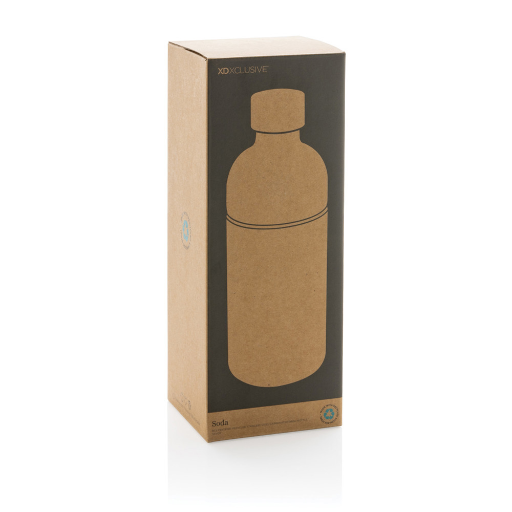 Soda RCS gecertificeerde gerecycled rvs drinkfles