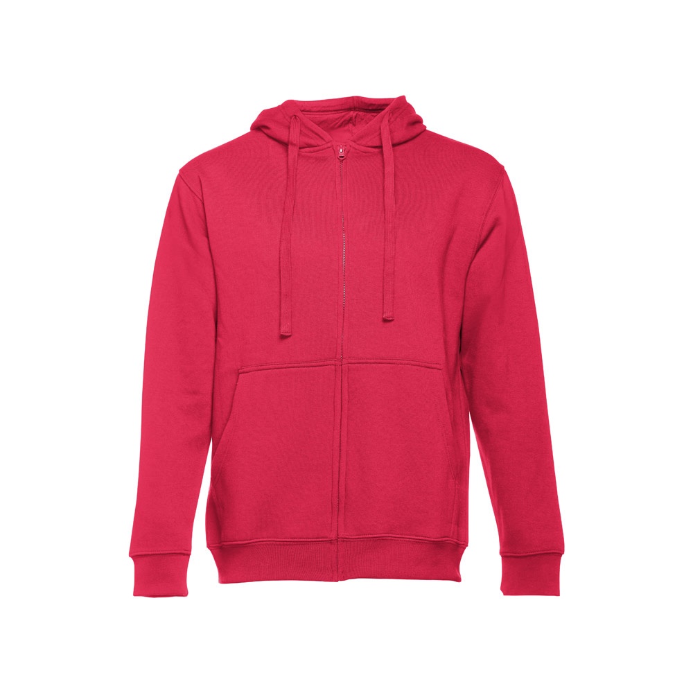 THC AMSTERDAM. Sweater voor heren in katoen en polyester - kopen of bedrukken - Rood